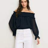 Veronica Beard - Callum Off - the - Shoulder Top