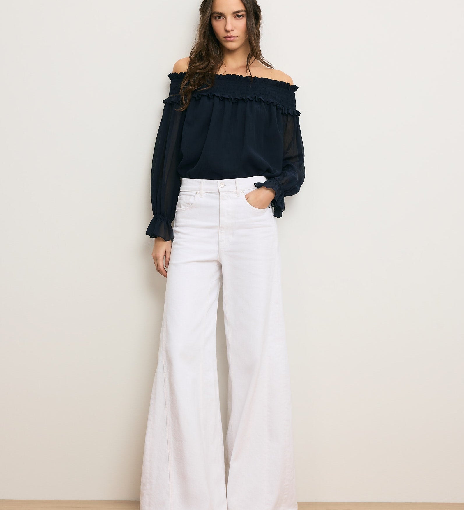 Veronica Beard - Callum Off - the - Shoulder Top