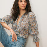 Veronica Beard - Ashlynn Floral Blouse