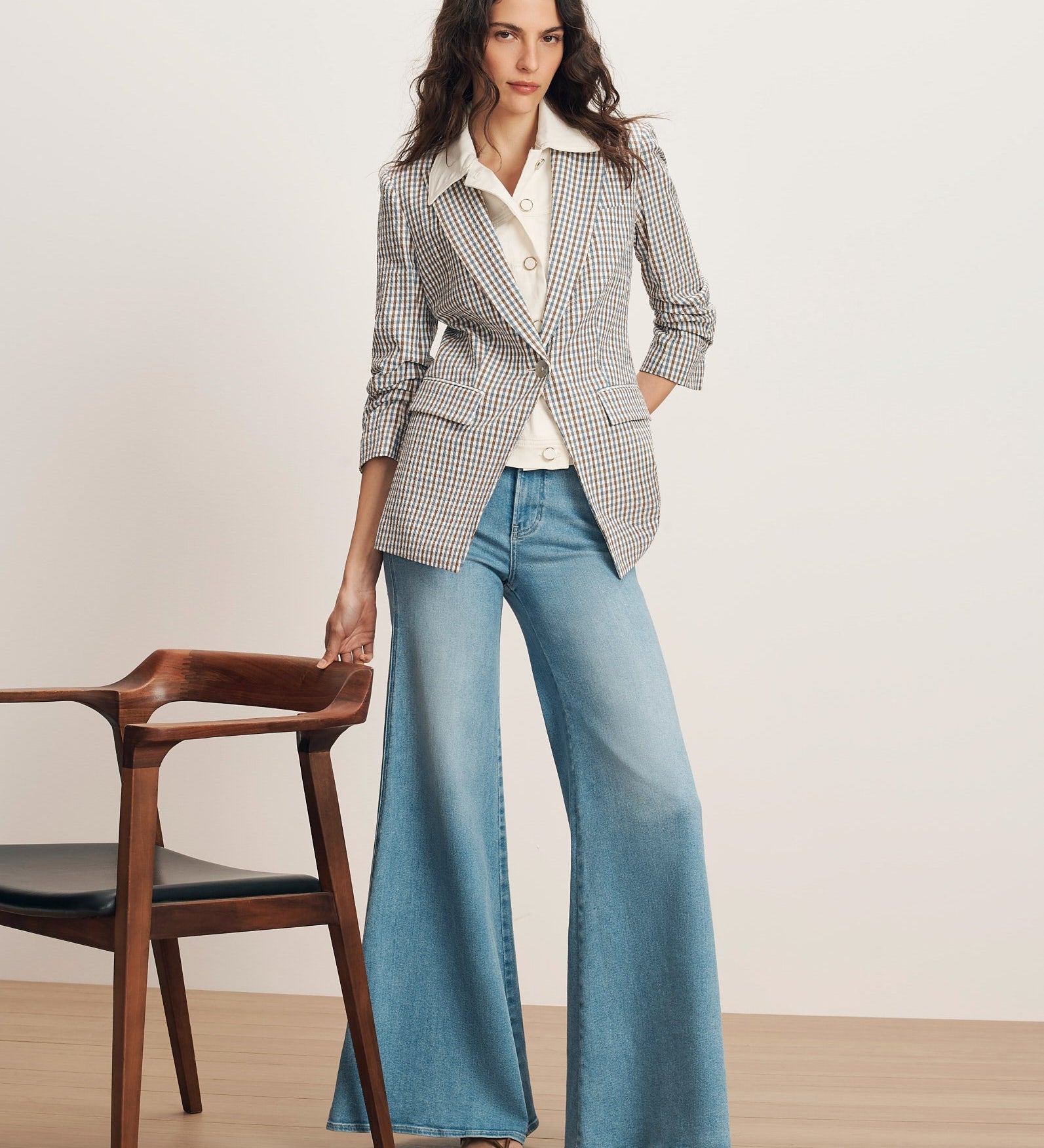 Veronica Beard - Clayton Gingham Dickey Jacket