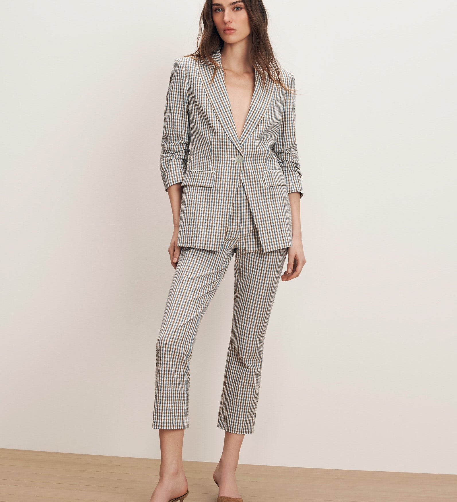 Veronica Beard - Clayton Gingham Dickey Jacket
