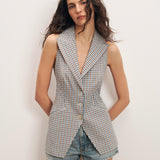 Veronica Beard - Costa Gingham Vest
