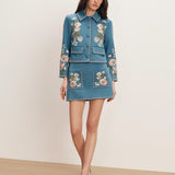 Veronica Beard - Pallas Embroidered Mini Skirt
