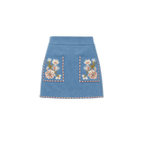 Veronica Beard - Pallas Embroidered Mini Skirt
