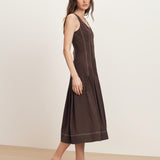 Veronica Beard - Jolie Cotton Poplin Midi Dress