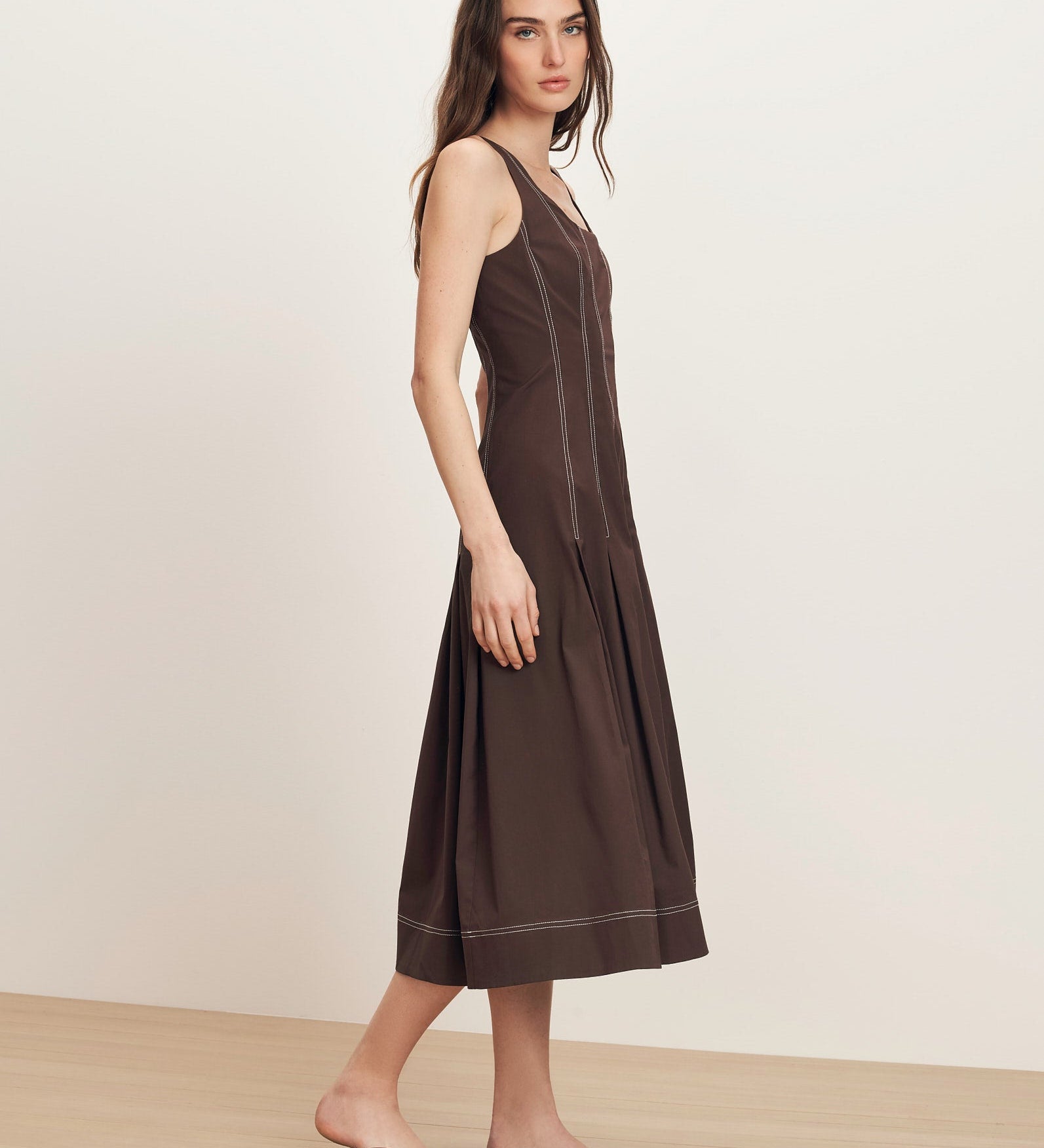 Veronica Beard - Jolie Cotton Poplin Midi Dress