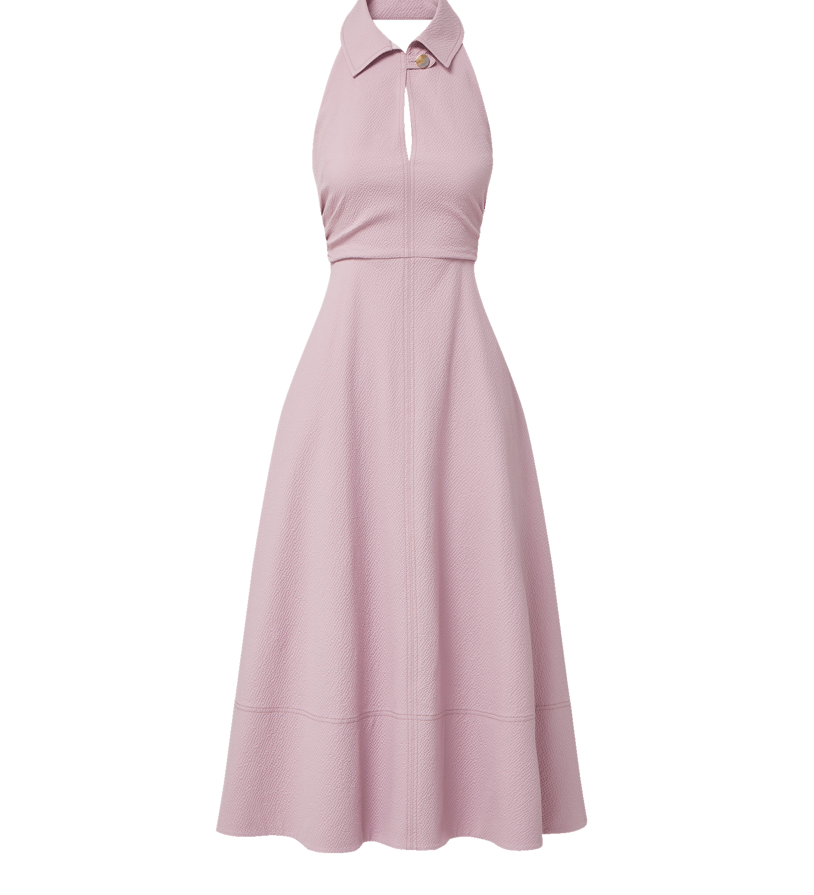 Veronica Beard - Mackey Seersucker Halter Midi Dress