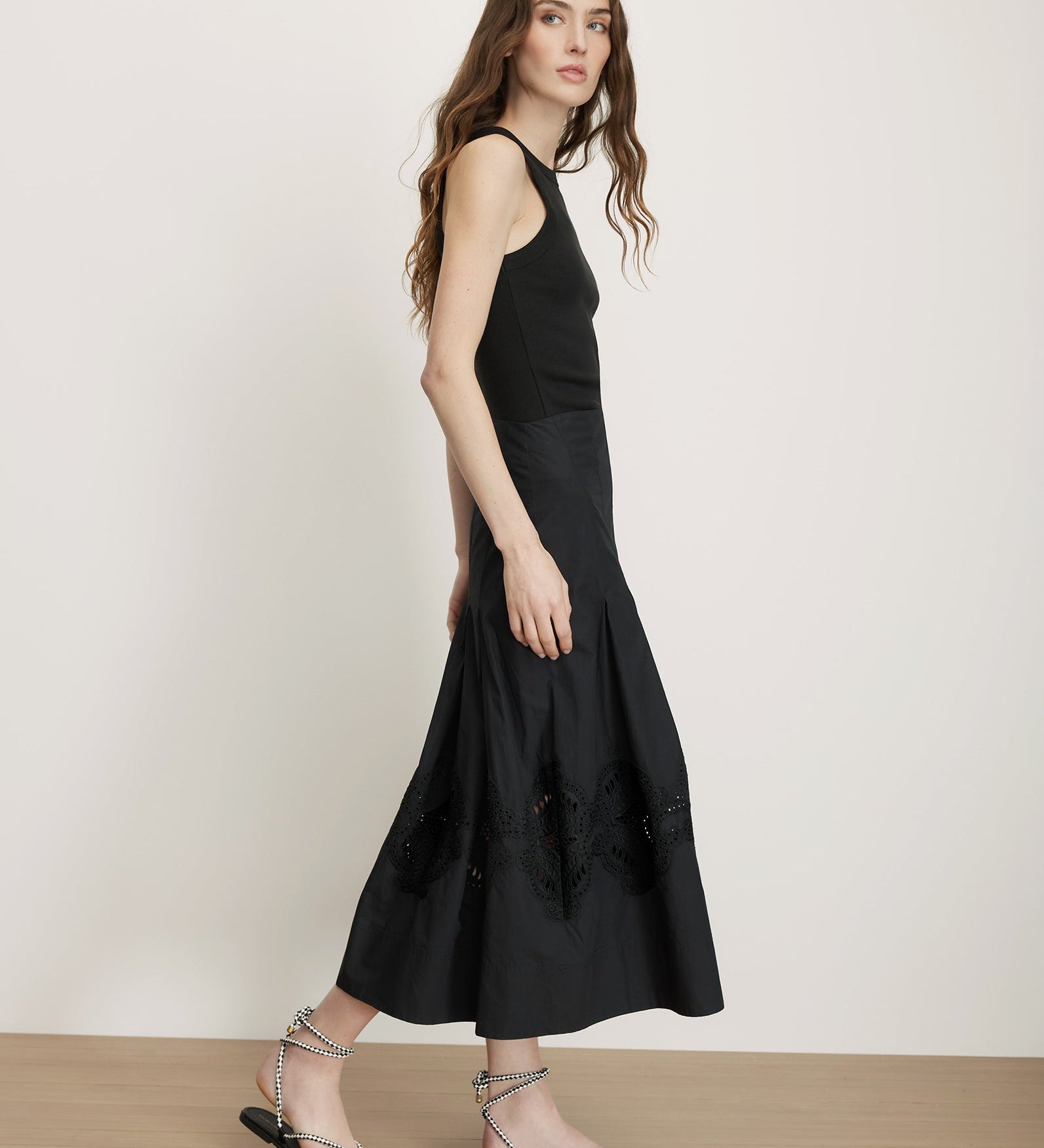 Veronica Beard - Fynnley Embroidered Midi Skirt