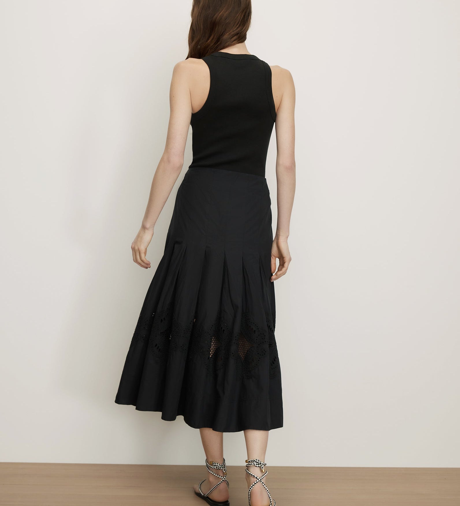 Veronica Beard - Fynnley Embroidered Midi Skirt