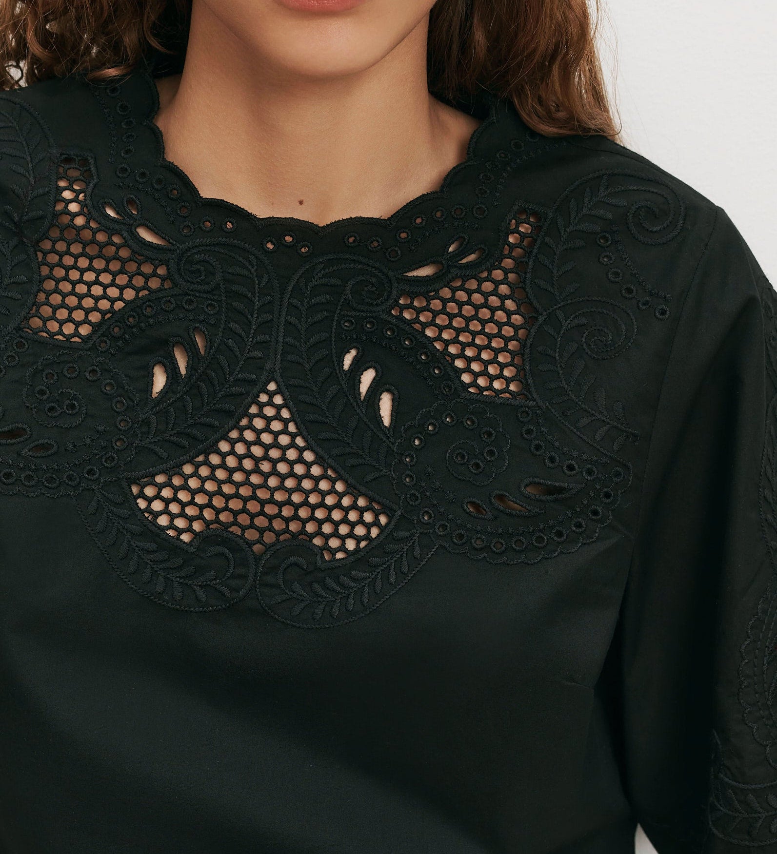 Veronica Beard - Errol Embroidered Top