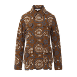 Veronica Beard - Kiki Linen Eyelet Jacket
