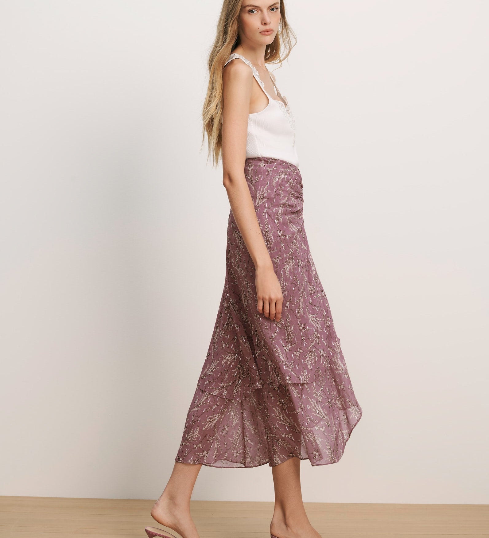 Veronica Beard - Sira Floral Midi Skirt