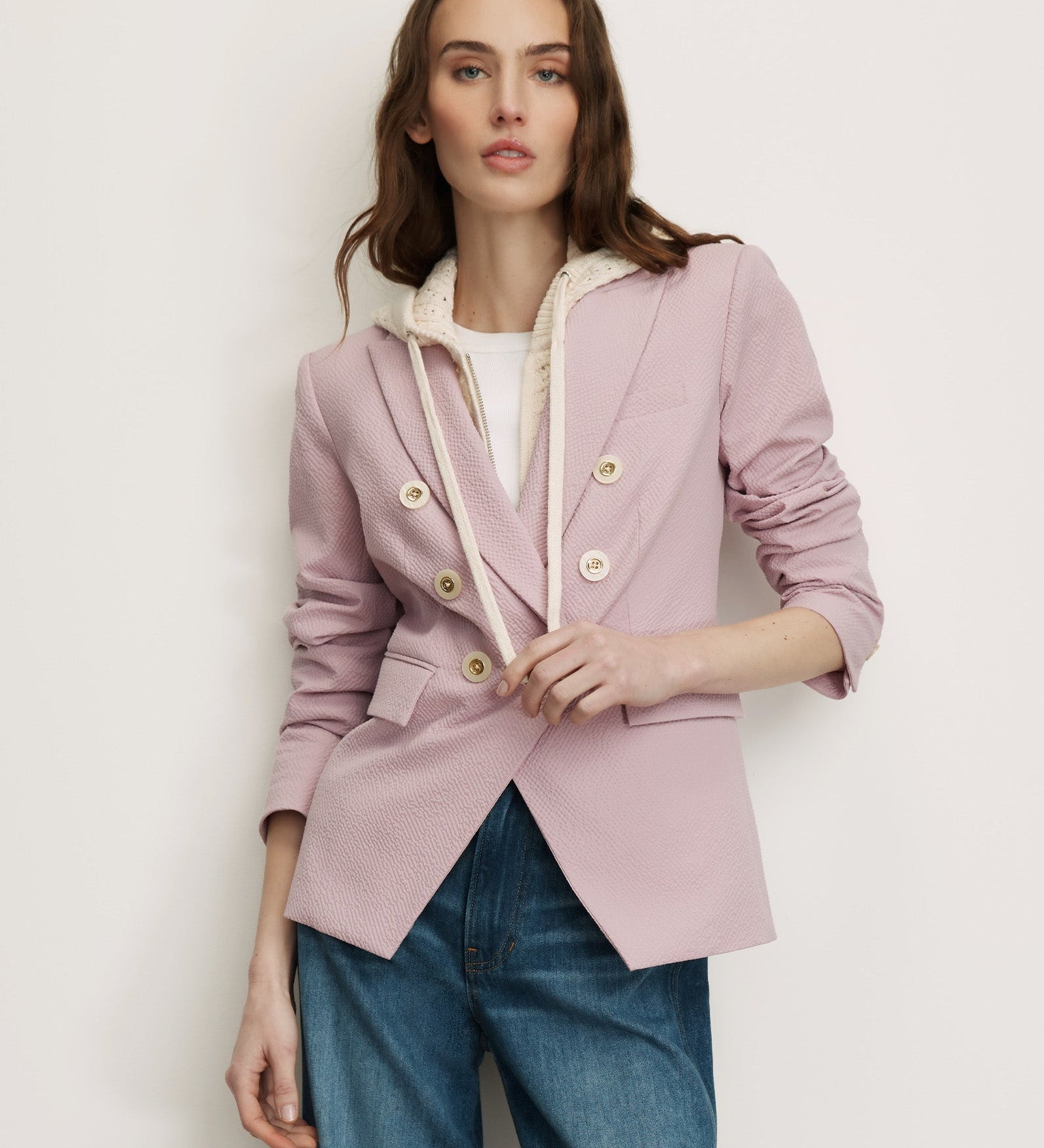Veronica Beard - Wickham Knit Hoodie Dickey