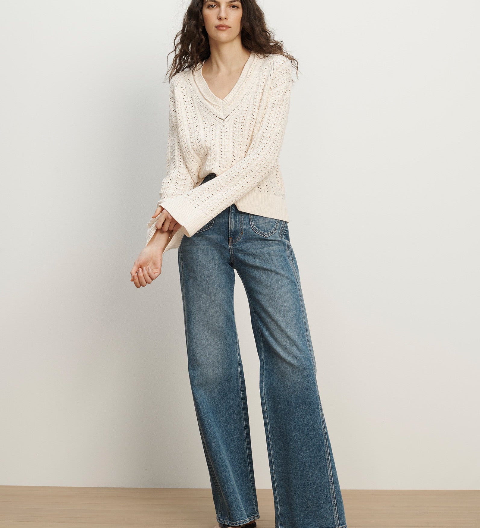Veronica Beard - Deveraux Pointelle Sweater