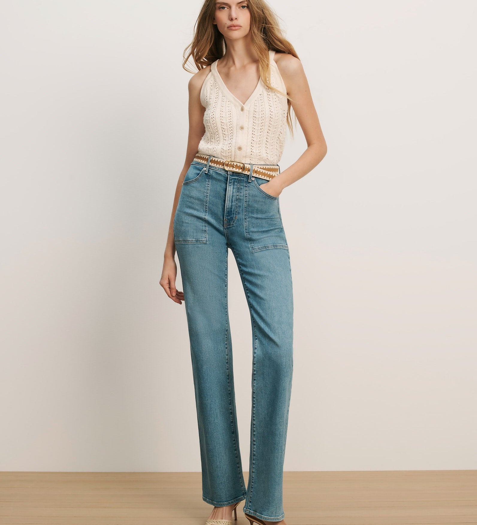 Veronica Beard - Leonora Pointelle Tank Top