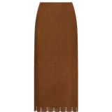 Veronica Beard - Malou Linen Midi Skirt