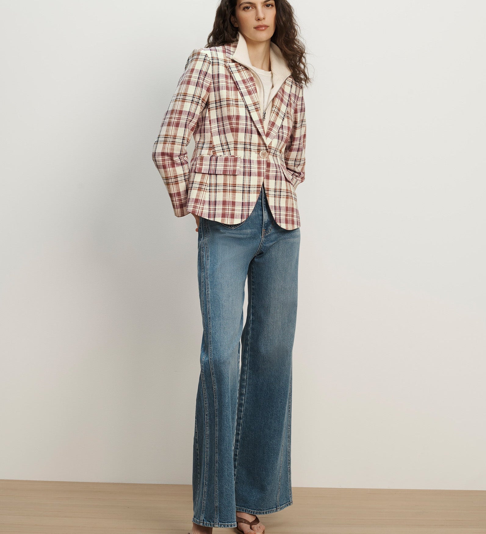 Veronica Beard - Tyra Plaid Dickey Jacket
