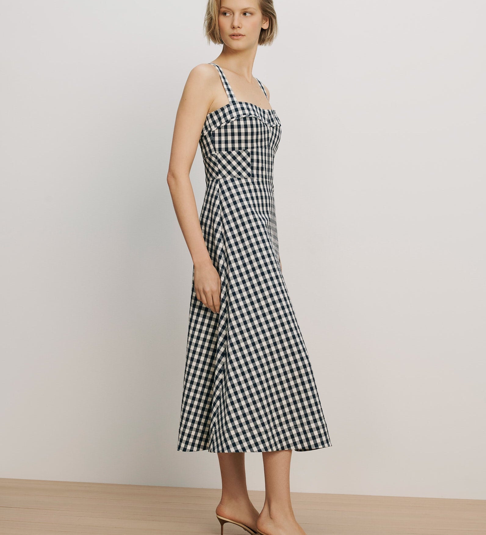 Veronica Beard - Aila Gingham Midi Dress