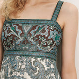 Veronica Beard - Rye Linen - Silk Midi Dress