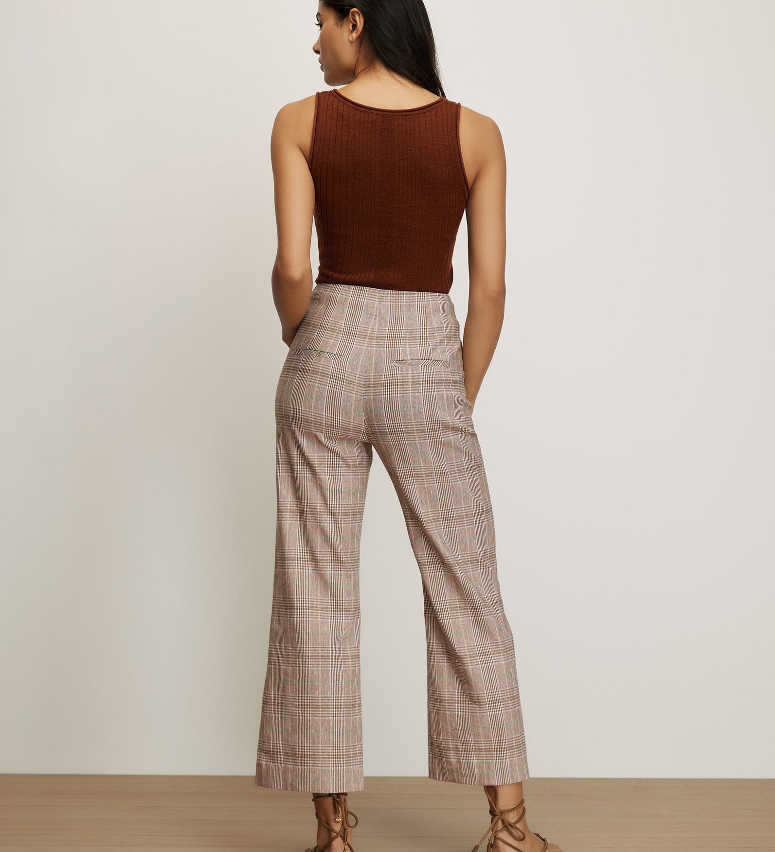 Veronica Beard - Dova Plaid Wide - Leg Pant