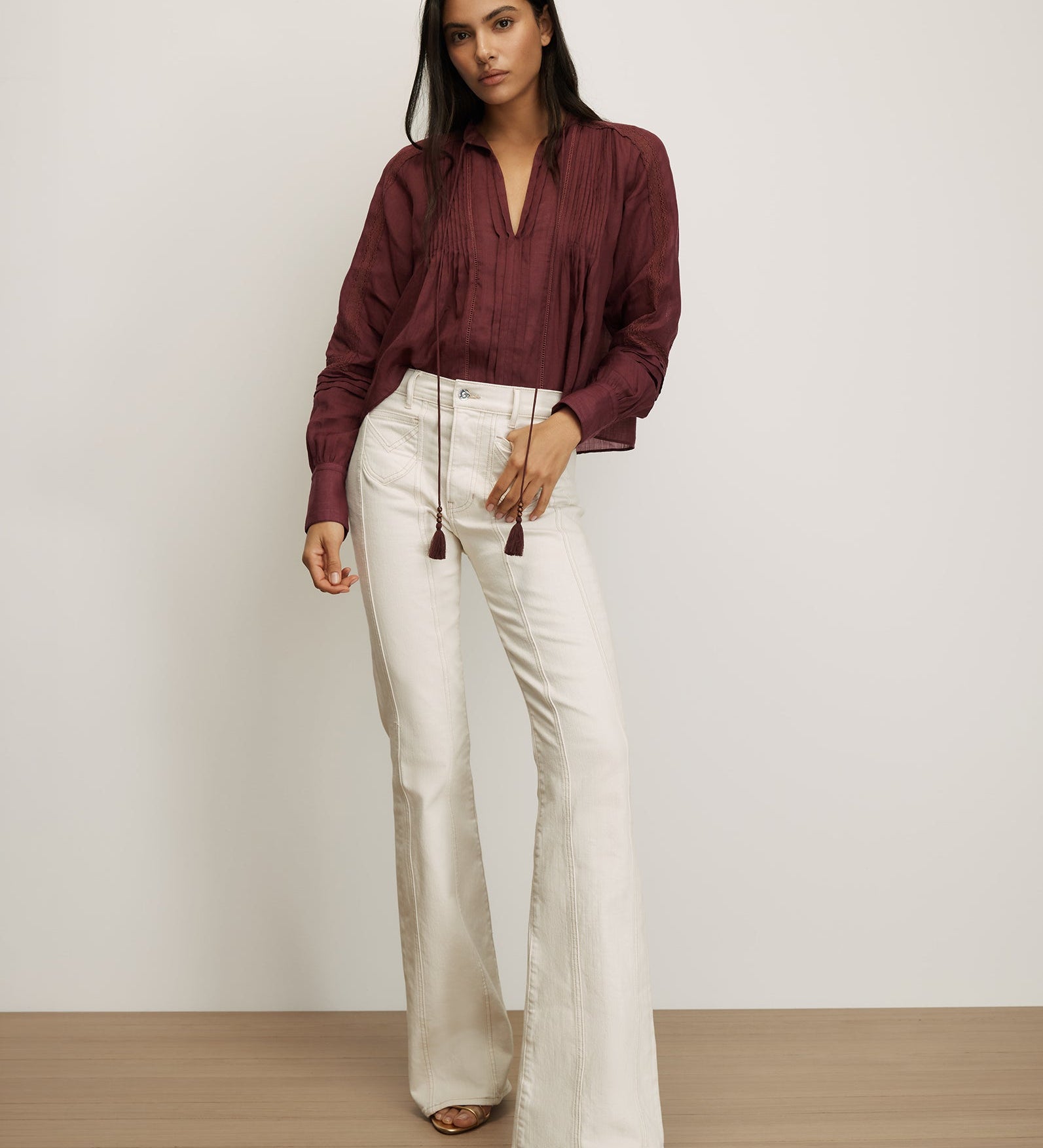 Veronica Beard - Sawyer Self - Tie Blouse
