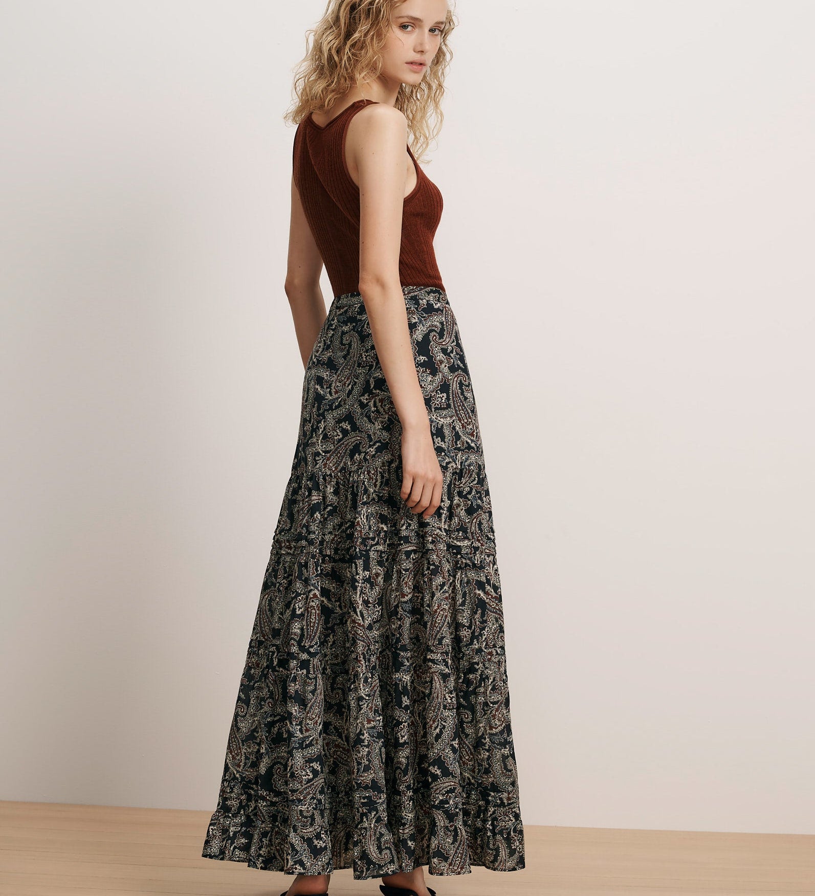 Veronica Beard - Heatheralyn Paisley Maxi Skirt