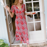 Ciao Lucia - Lettie Poppy Printed Silk Dress