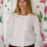 Ciao Lucia - Aldina White Cotton Voile Top