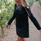 Ciao Lucia - Kadia Black Charmeuse Dress