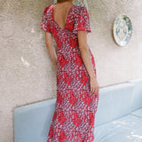 Ciao Lucia - Lettie Poppy Printed Silk Dress