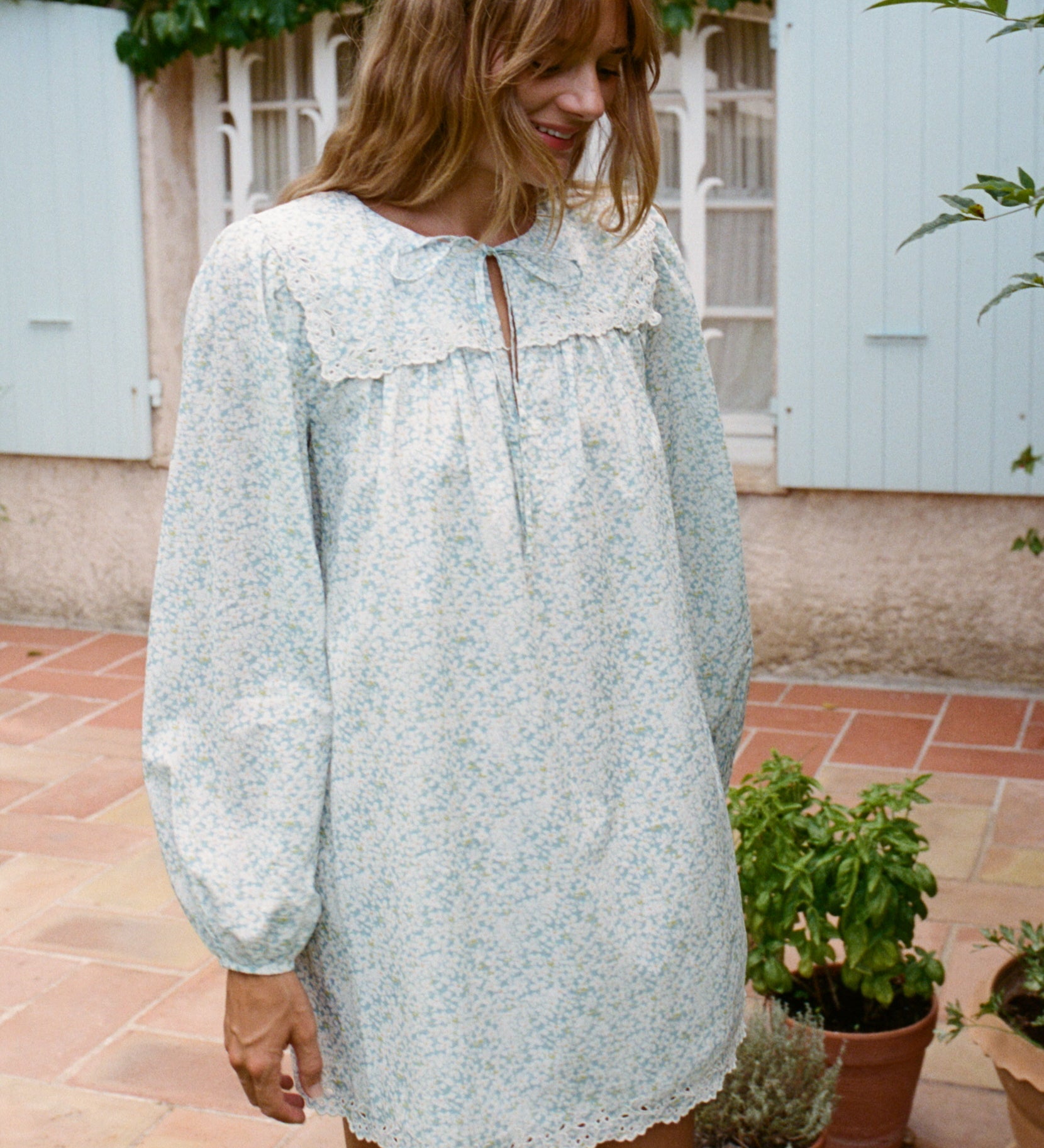 Ciao Lucia - Jonita Chamomile Cotton Voile Dress