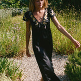 Ciao Lucia - Elize Black Charmeuse Dress