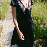 Ciao Lucia - Elize Black Charmeuse Dress