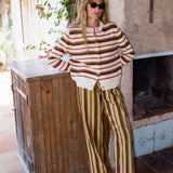 Ciao Lucia - Lorene Venice Stripe Cotton Cardigan
