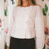 Ciao Lucia - Aldina White Cotton Voile Top