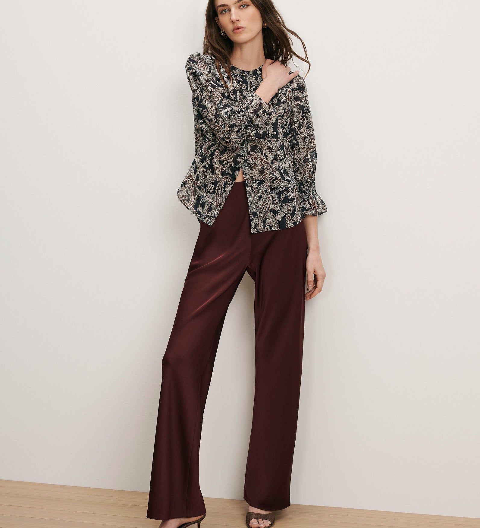 Veronica Beard - Braddock Wide - Leg Pant