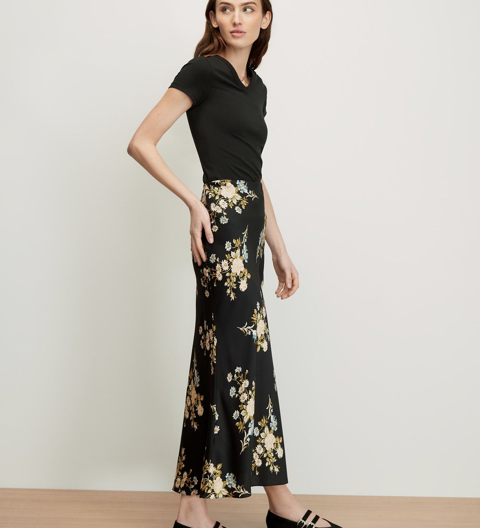 Veronica Beard - Clover Floral Midi Skirt