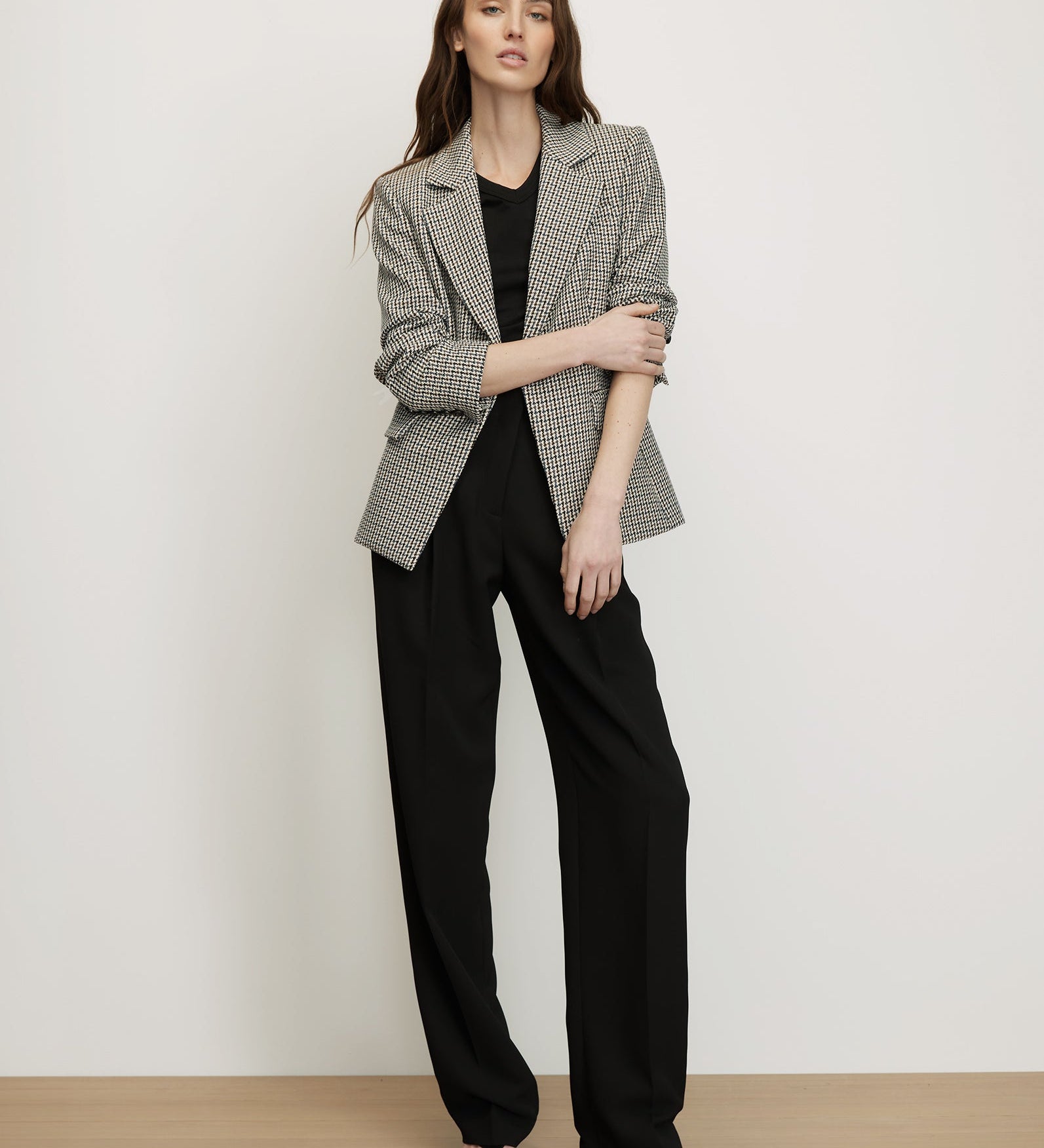 Veronica Beard - Healy Houndstooth Dickey Jacket