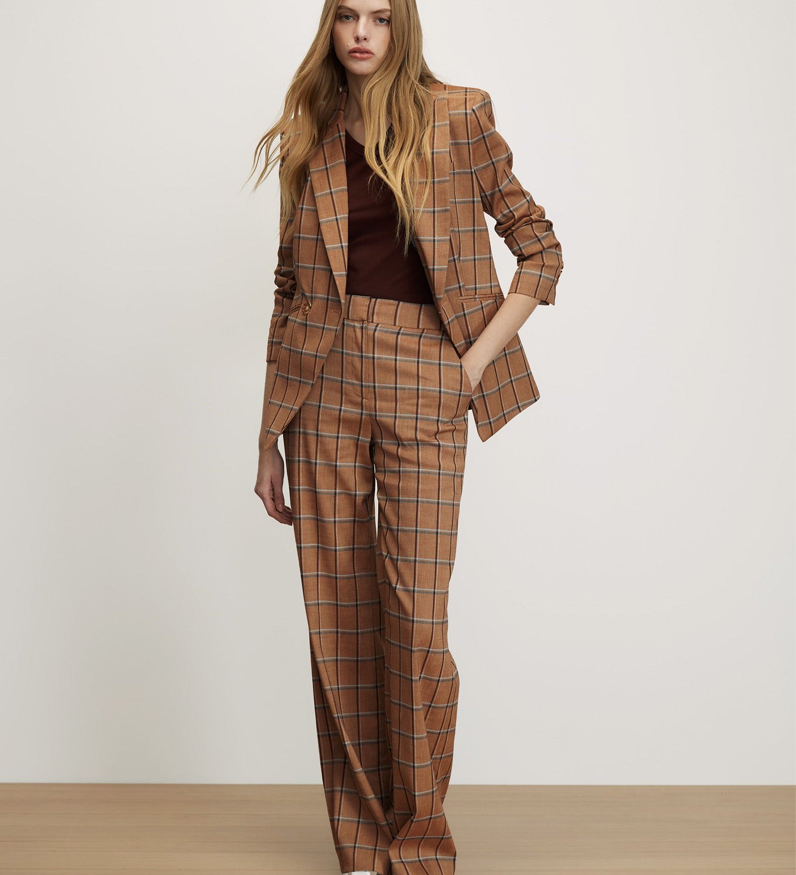 Veronica Beard - Tonelli Plaid Wide - Leg Pant