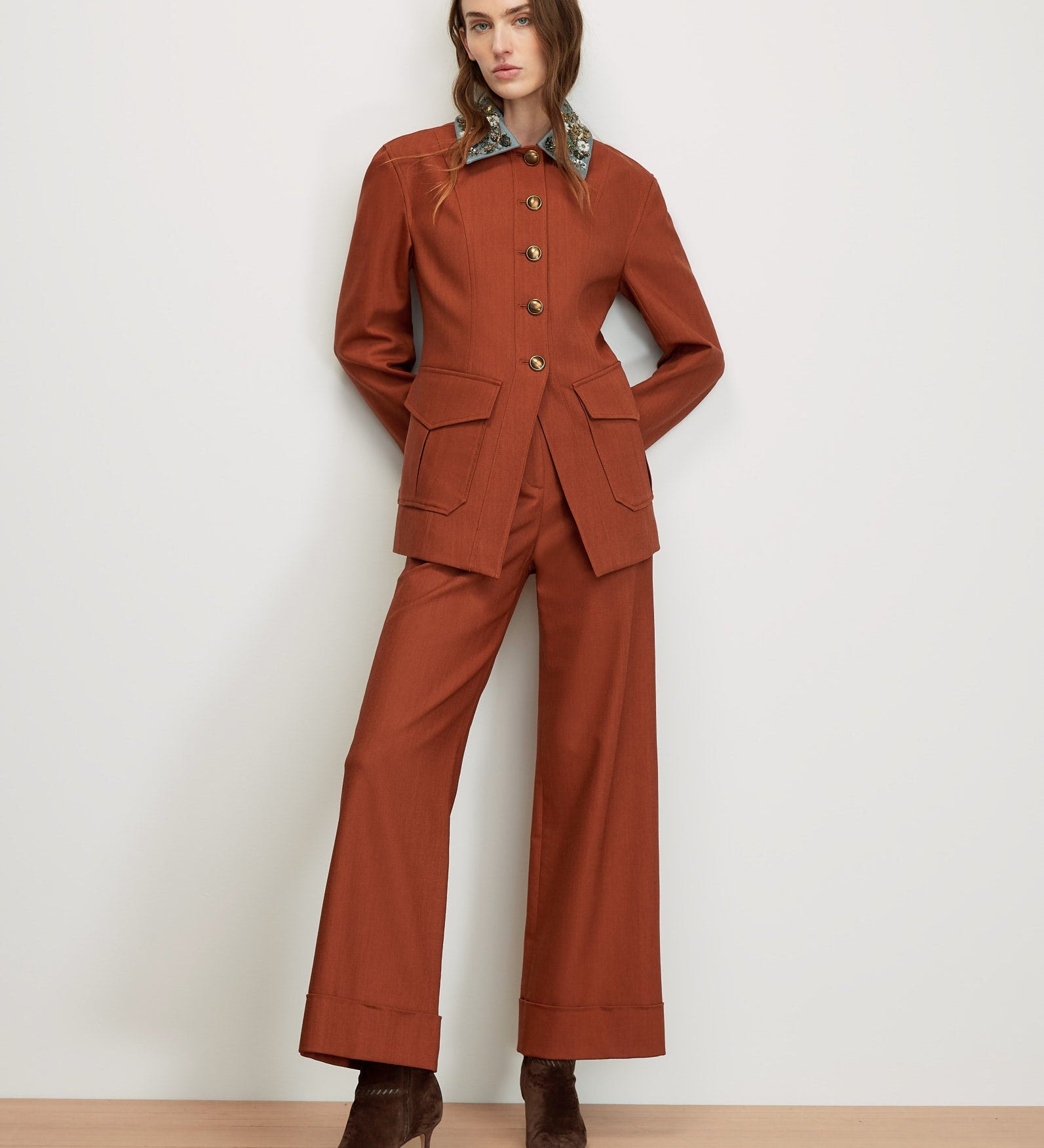 Veronica Beard - Darrell Wide - Leg Pant