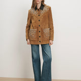 Veronica Beard - Shannon Suede Embellished Jacket