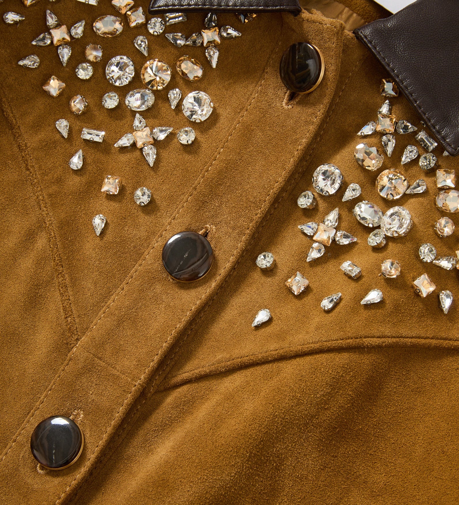 Veronica Beard - Shannon Suede Embellished Jacket