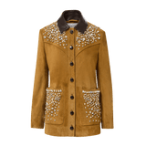 Veronica Beard - Shannon Suede Embellished Jacket