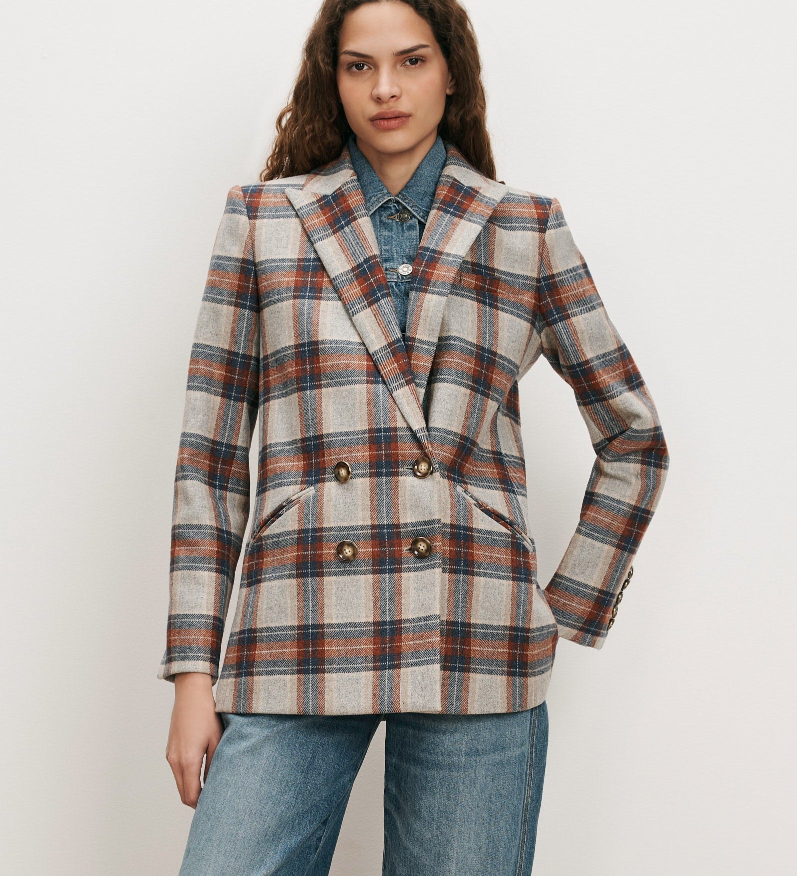 Veronica Beard - Oria Plaid Dickey Jacket