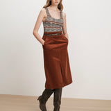 Veronica Beard - Alexie Corduroy Midi Skirt