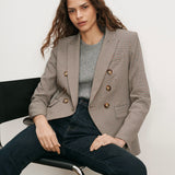 Veronica Beard - Miller Houndstooth Dickey Jacket