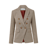 Veronica Beard - Miller Houndstooth Dickey Jacket