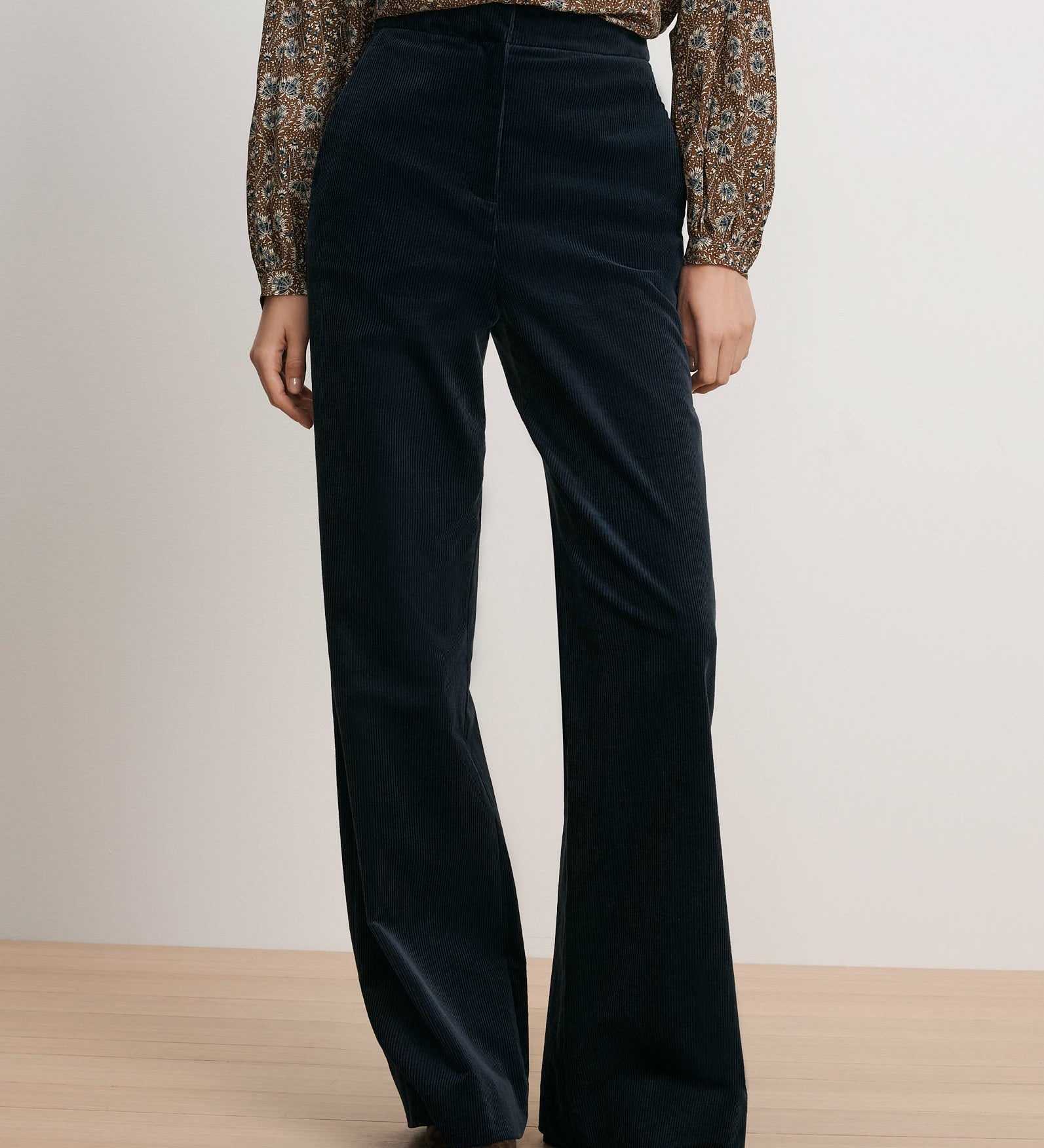 Veronica Beard - Holt Corduroy Wide - Leg Pant