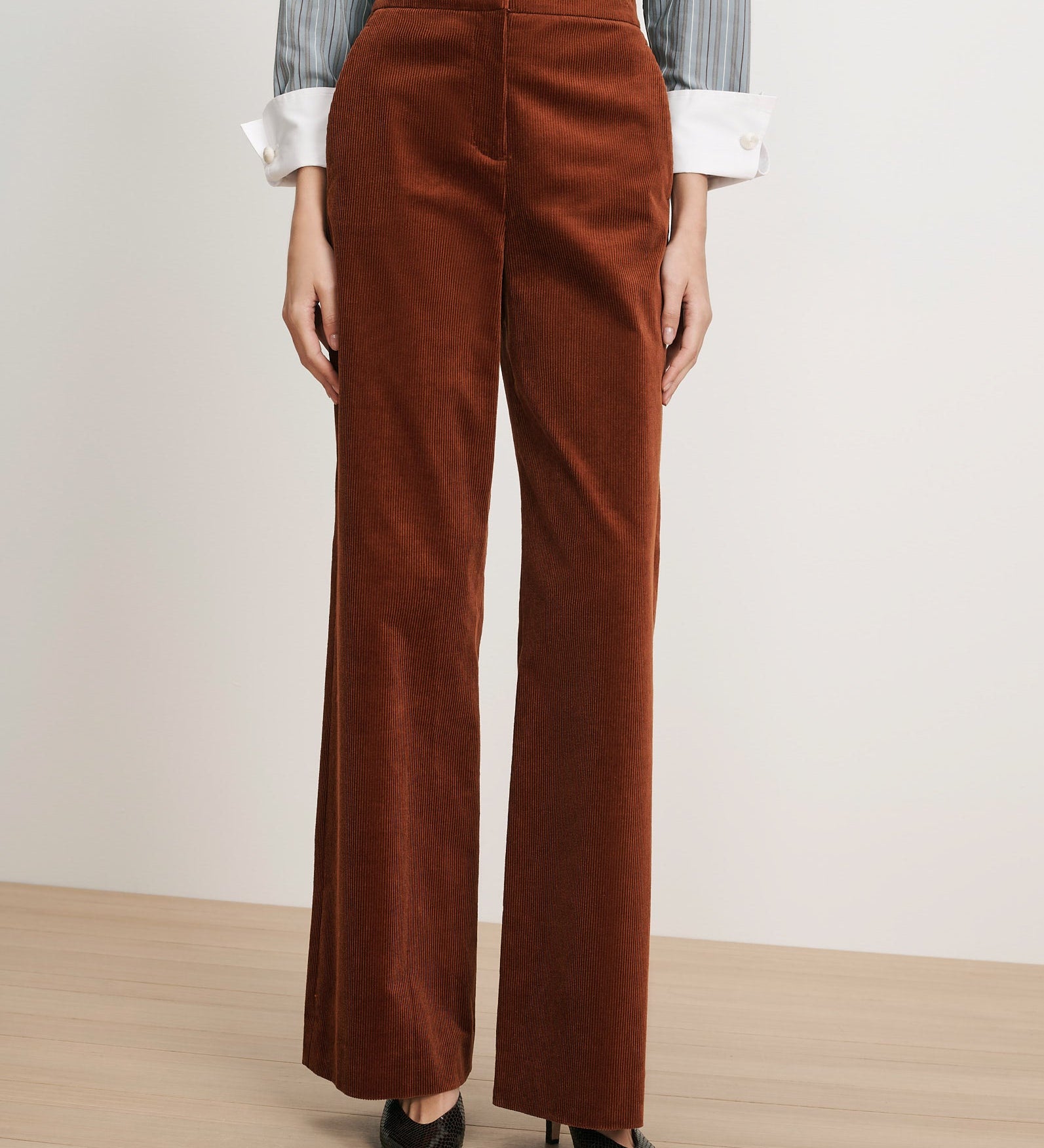 Veronica Beard - Holt Corduroy Wide - Leg Pant