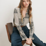 Veronica Beard - Monique Button - Down Blouse